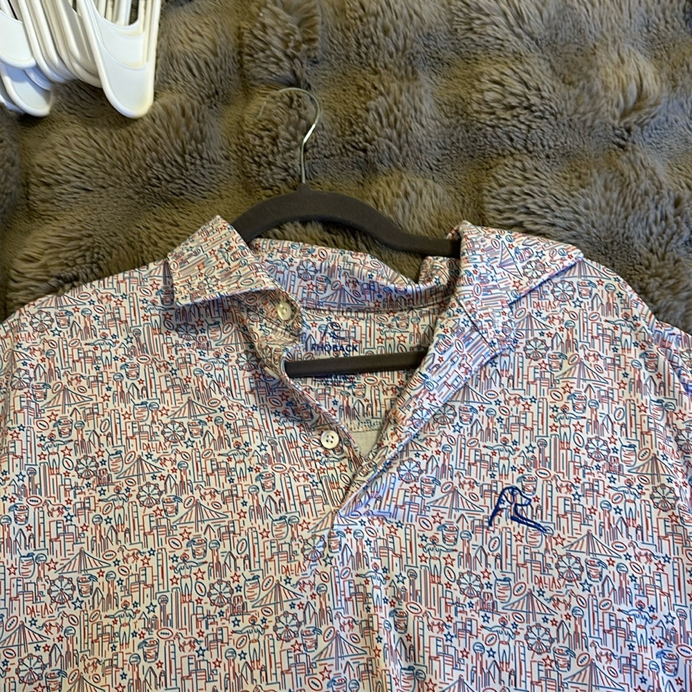 Rhoback Dallas skyline polo